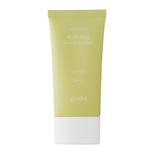 Сонцезахисний крем з хауттюйнією Goodal Houttuynia Cordata Calming Moisture Sun Cream SPF50+ PA++++