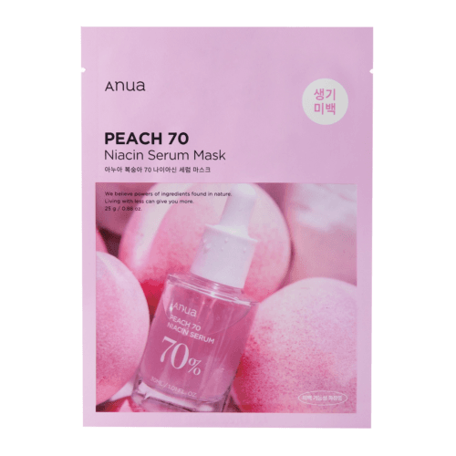 Освітлювальна тканинна маска з екстрактом персика Anua Peach 70% Niacin Serum Mask
