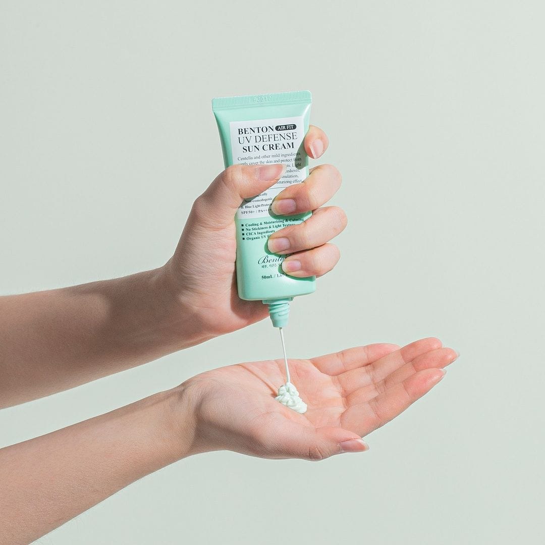Сонцезахисний крем з центеллою Benton Air Fit UV defense Sun Cream SPF50+/PA++++ 2