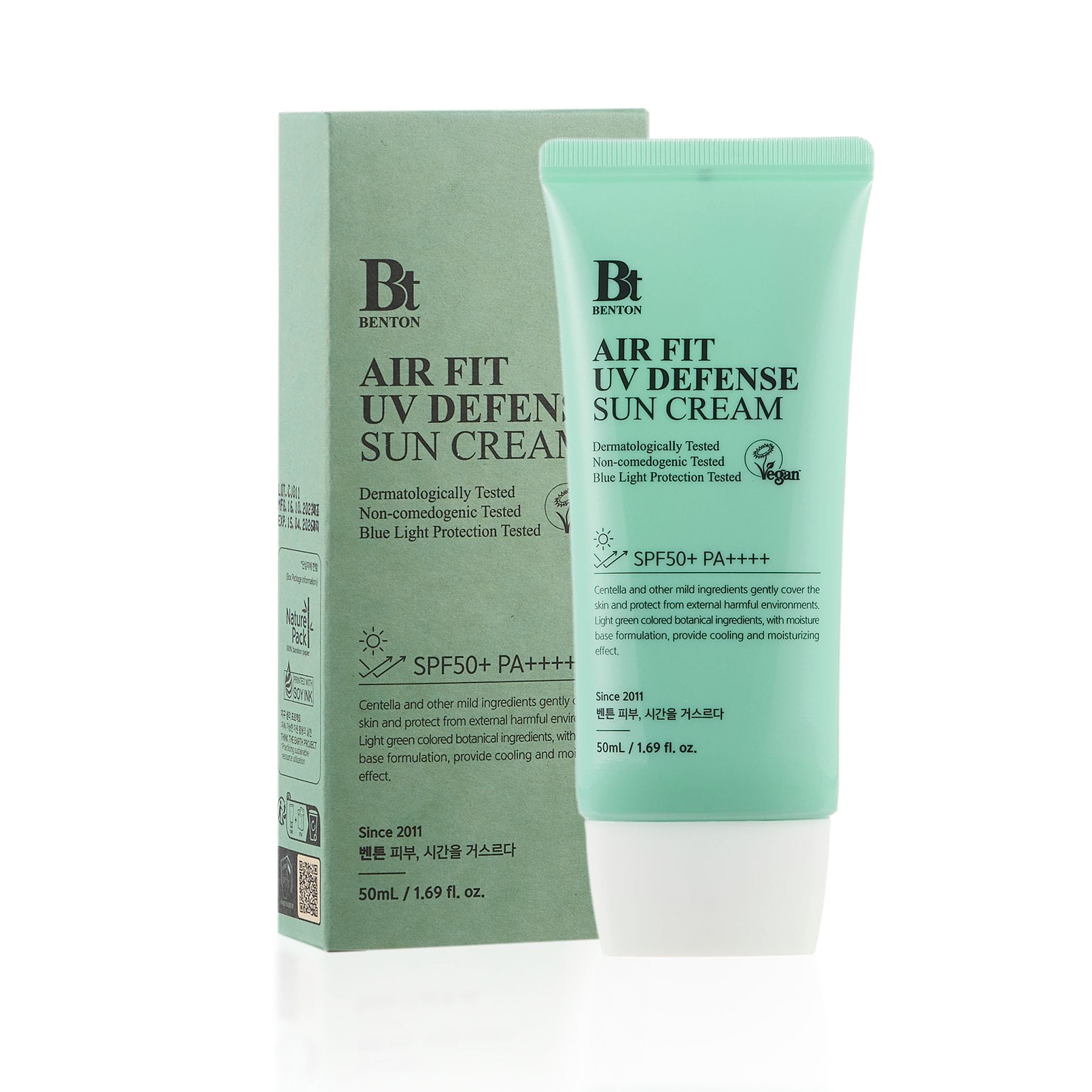 Сонцезахисний крем з центеллою Benton Air Fit UV defense Sun Cream SPF50+/PA++++