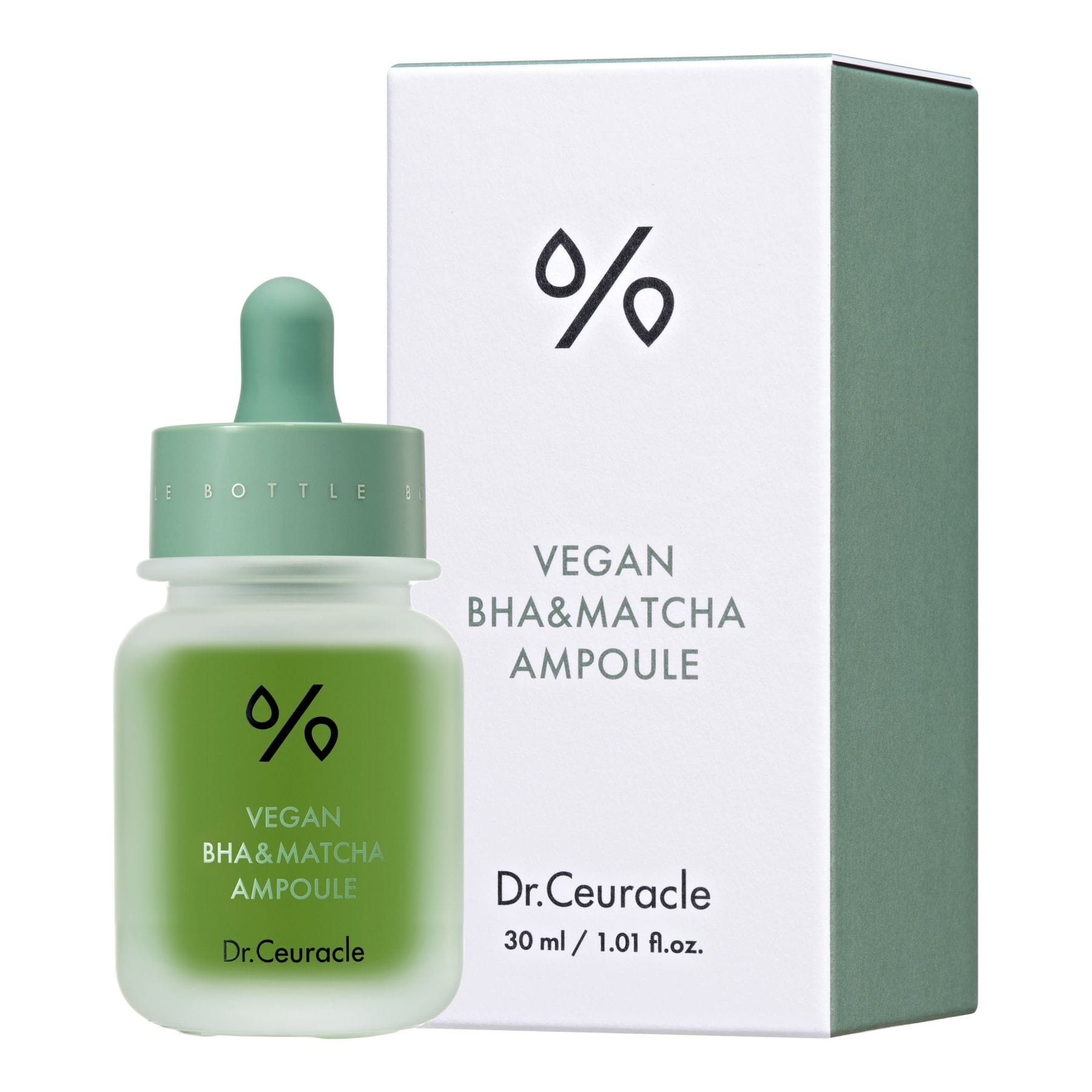 Ампульна сироватка з BHA кислотою та екстрактом матчa Dr.Ceuracle Vegan BHA&Matcha Ampoule