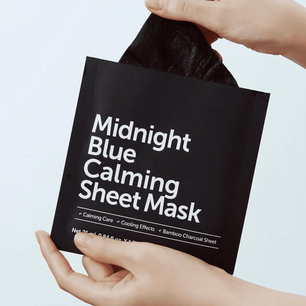 Тканинна заспокійлива маска DEAR, KLAIRS Midnight Blue Calming Sheet Mask 1