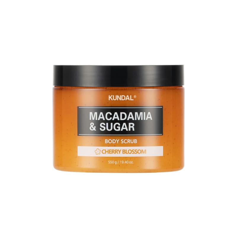 Скраб для тіла цукровий "Вишневий Цвіт" Kundal Macadamia & Sugar Body Scrub Cherry Blossom