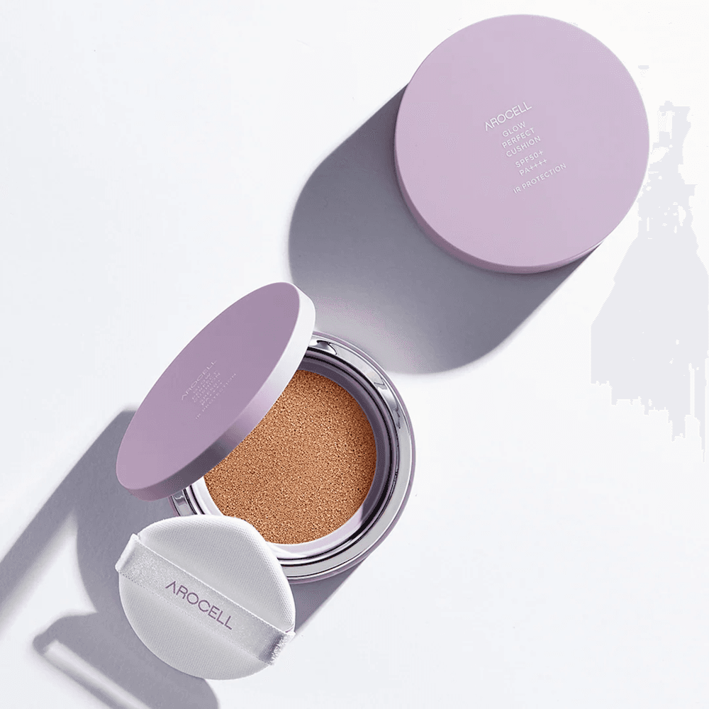 Тональний кушон з ефектом сяйва Arocell Glow Perfect Cushion SPF50+ PA+++ №23 2