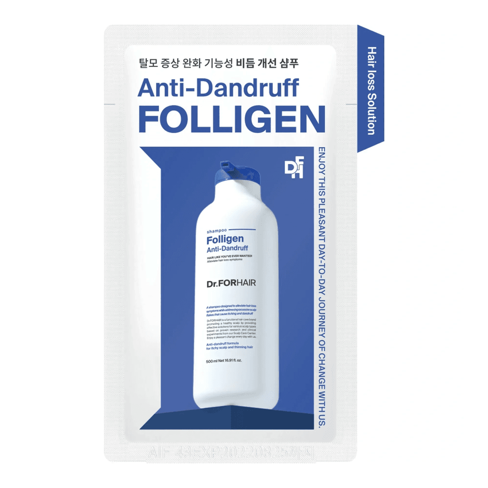 Тестер шампуню проти лупи для ослабленого волосся Dr.FORHAIR Folligen Anti-Dandruff Shampoo
