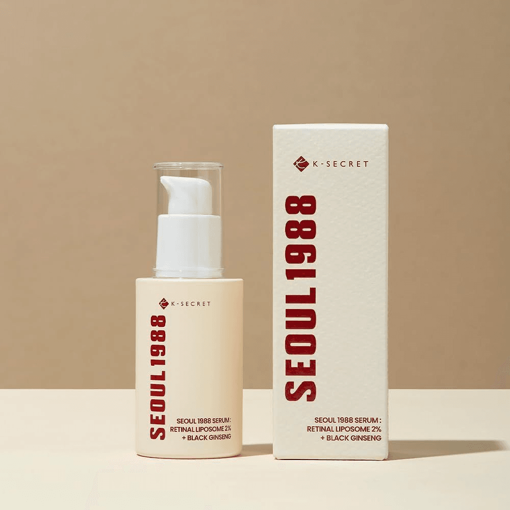 Антивікова сироватка з ретиналем K-SECRET SEOUL 1988 Serum : Retinal Liposome 2% + Black Ginseng 1