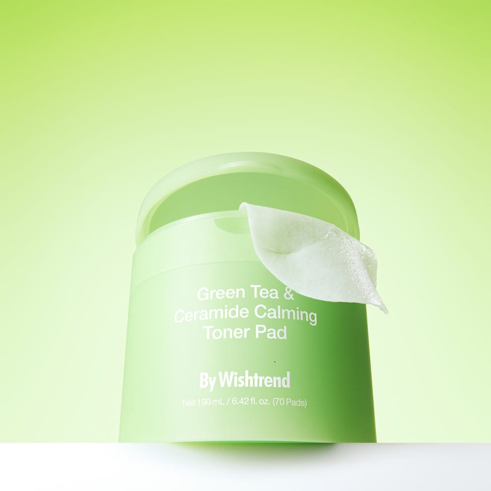 Заспокійливі охолоджуючі тонер-пади By Wishtrend Green Tea & Ceramide Calming Toner Pad 1