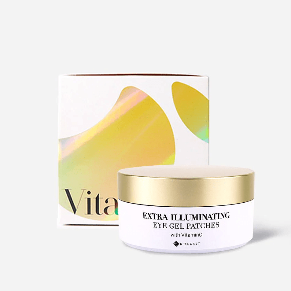 Патчі для сяяння шкіри з вітаміном С K-SECRET VITAMIN C Extra Illuminating Eye Gel Patches