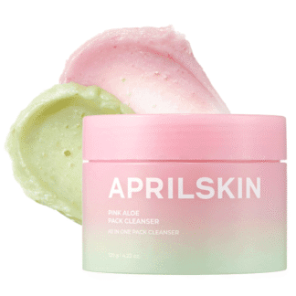 Очищувальний мус для обличчя з алое Aprilskin Pink Aloe Pack Cleanser