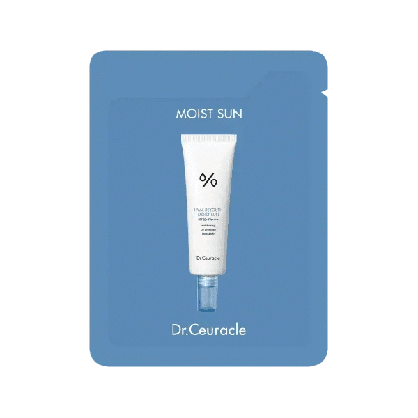 Тестер зволожуючого сонцезахисного крему з гіалуроновою кислотою Dr.Ceuracle Hyal Reyouth Moist Sun SPF 50+ / PA++++