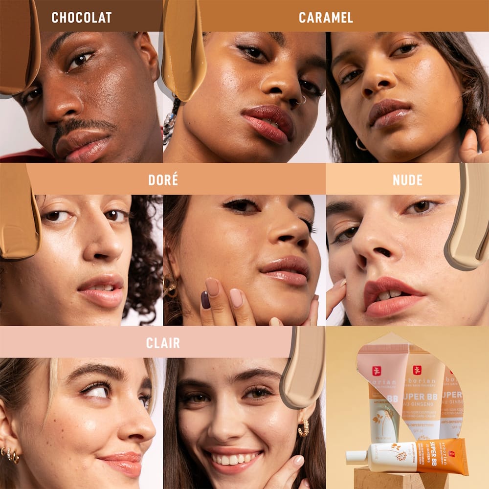 Крем-коректор для проблемної шкіри Erborian Super BB Cream swatches 1