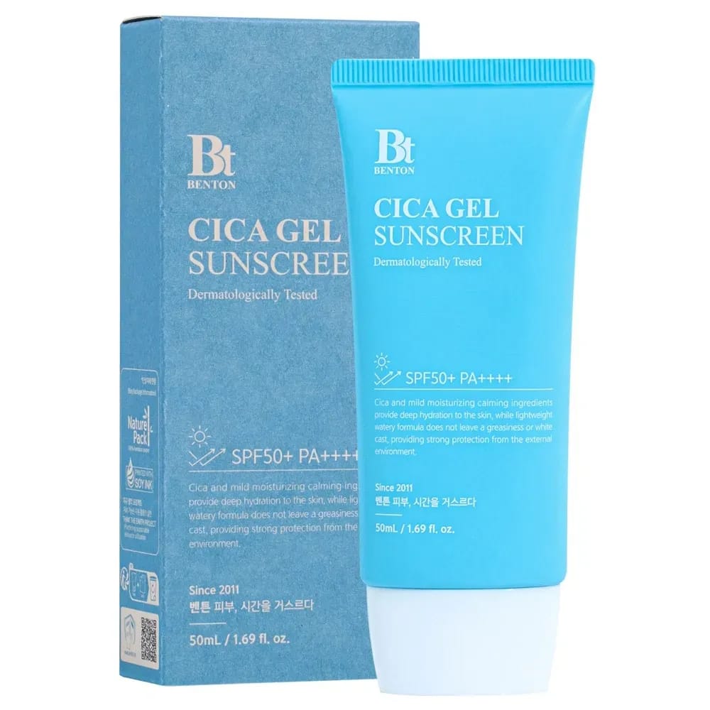 Зволожувальна сонцезахисна крем-сироватка з центелою Benton CICA Gel Sunscreen Serum SPF50/PA++++