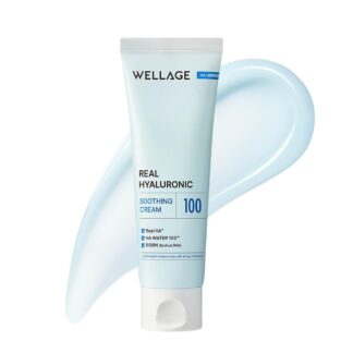 Крем із гіалуроновою кислотою та PDRN WELLAGE Real Hyaluronic Soothing Cream